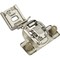 Hardware Resources 105 Degree 1-1/4" Overlay Standard Duty Self-Close Compact Hinge with 2 Cleats and 8 mm Dowels 3394-2C - alternate 2